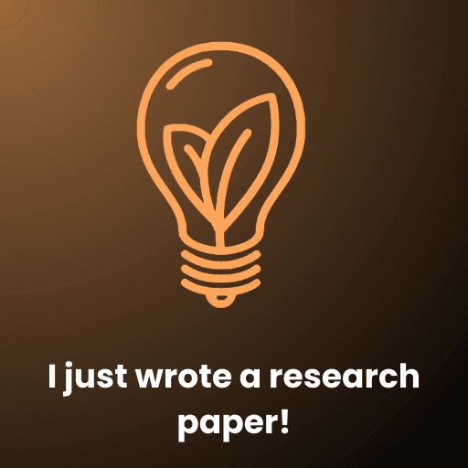 I wrote a research paper
